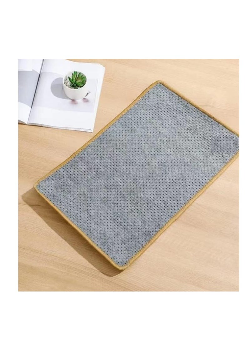 دوبكارت حصيرة خدش القطط من نسيج السيزال، مقاس 23.6 × 15.7 بوصة، سجادة خدش للقطط من السيزال الطبيعي، سجادة لأرضية القطط الأفقية، تحمي السجاد والأرائك - Image 2