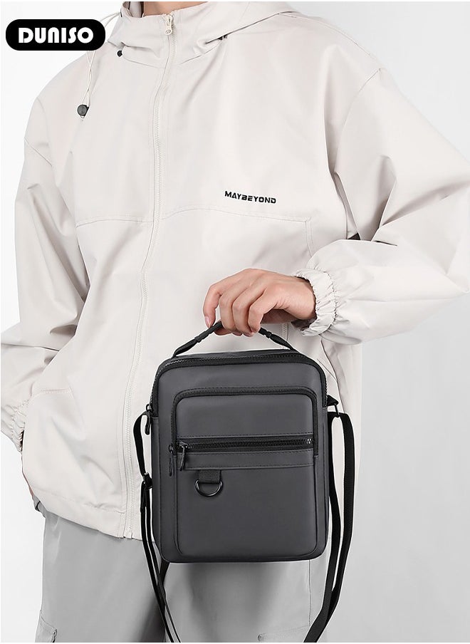 DUNISO Waterproof And Durable Messenger Bag For Men,Casual And Stylish Shoulder Crossbody Bag With Many Pocket For A Convenient Daily Life,Multipurpose And Large Capacity Shoulder Bag For Travel, Work,Sport  - Image 5