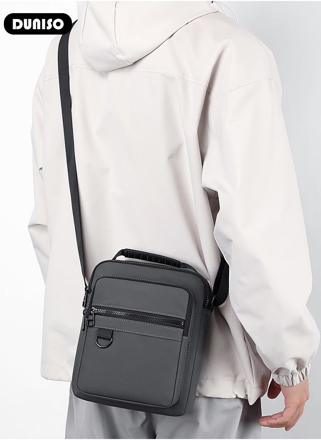 DUNISO Waterproof And Durable Messenger Bag For Men,Casual And Stylish Shoulder Crossbody Bag With Many Pocket For A Convenient Daily Life,Multipurpose And Large Capacity Shoulder Bag For Travel, Work,Sport  - Image 3
