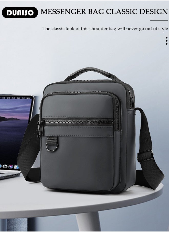 DUNISO - Waterproof And Durable Messenger Bag For Men,Casual And Stylish Shoulder Crossbody Bag With Many Pocket For A Convenient Daily Life,Multipurpose And Large Capacity Shoulder Bag For Travel, Work,Sport - Image 1