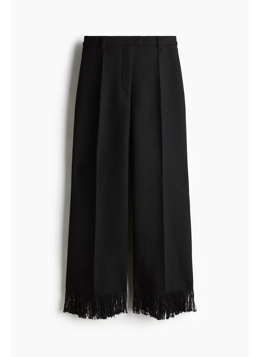 اتش اند ام Frayed-Hem Trousers