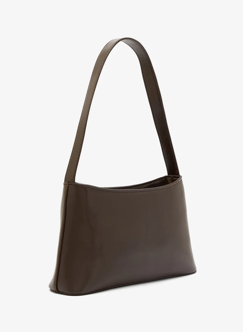 GLAMOROUS Minimal Patent Shoulder Bag