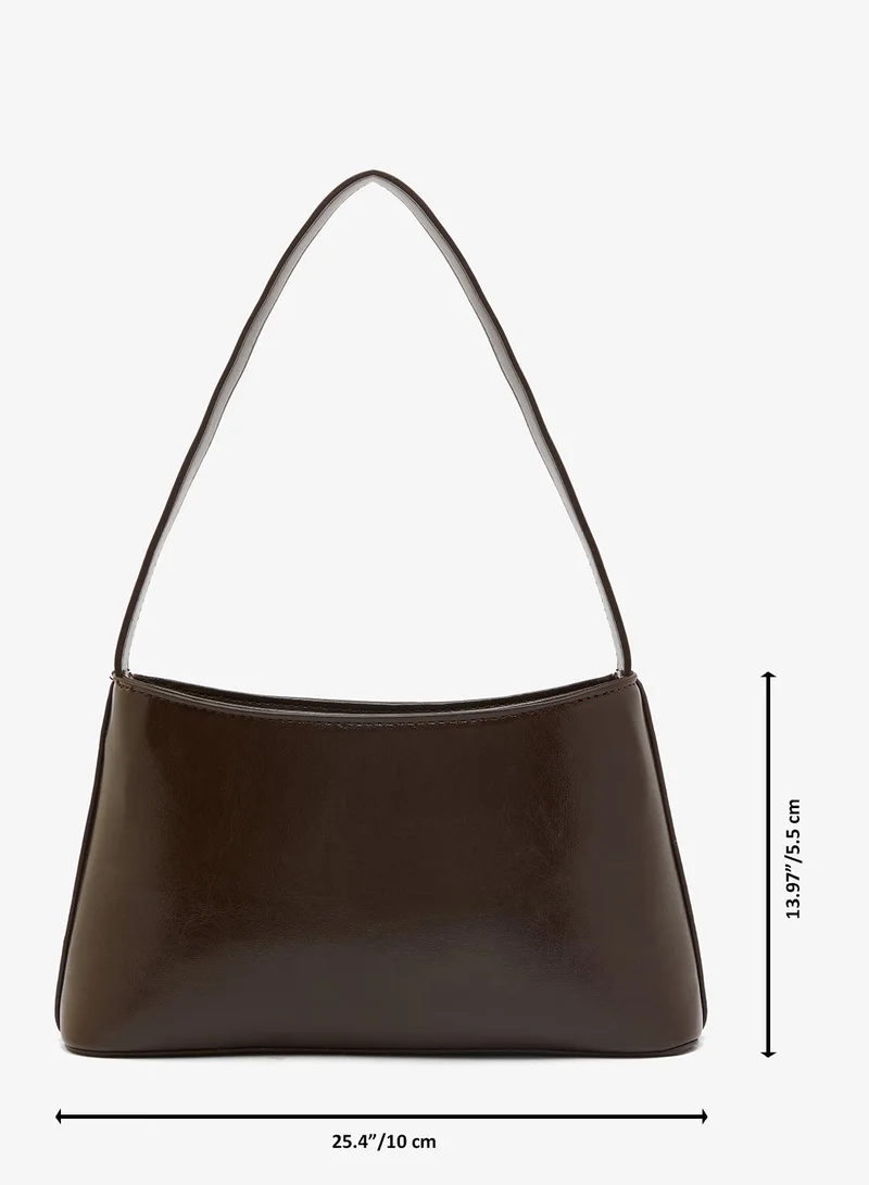 GLAMOROUS  Minimal Patent Shoulder Bag for Women | Best Price UAE