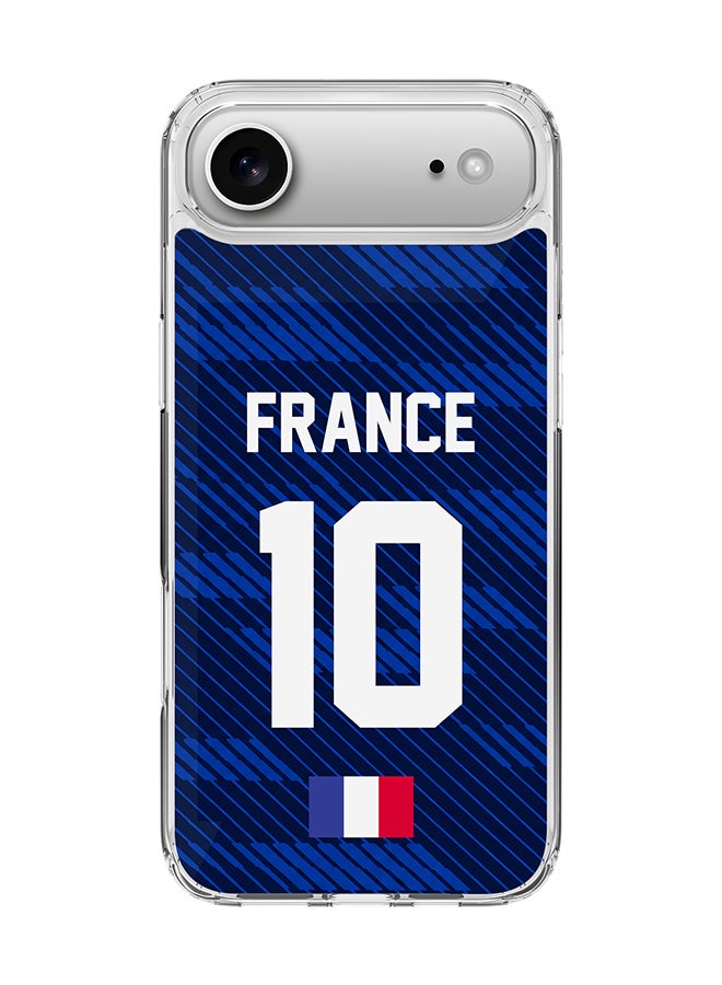 Stylizedd Classic Clear Magnetic Case for Apple iPhone Air , Hybrid Soft Case Flexible Edges Anti Drop TPU PC Gel Thin Transparent Cover [ Designed for Apple iPhone Air ] - Football Team France World Cup 2026 - Image 1