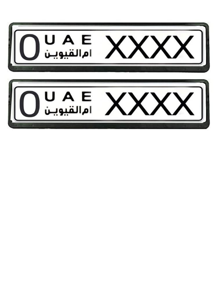 California formula-T - CAR NUMBER PLATE HOLDER FRONT & REAR PLATE SET - Image 1