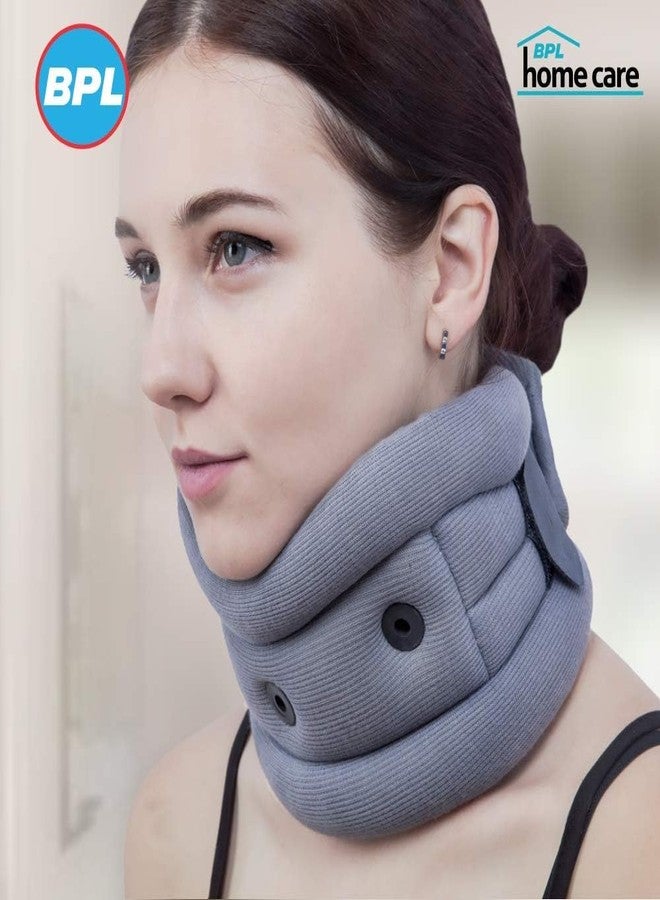 BPL Medical Technologies OrthoCare Soft Cervical Collar for Neck Support & Pain Relief | for Post-Surgery, Injury & Arthritis | Soft Comfortable & Durable for Men & Women - Grey - M - Image 3