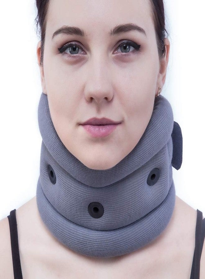 BPL Medical Technologies OrthoCare Soft Cervical Collar for Neck Support & Pain Relief | for Post-Surgery, Injury & Arthritis | Soft Comfortable & Durable for Men & Women - Grey - M - Image 1