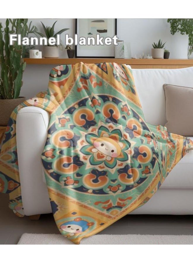 عام بطانية رقيقة من الفانيلا الكرتونية للأطفال والرضع (دافئة ومريحة، ومناسبة للنوم والألعاب) 70 سم * 100 سم - Image 4