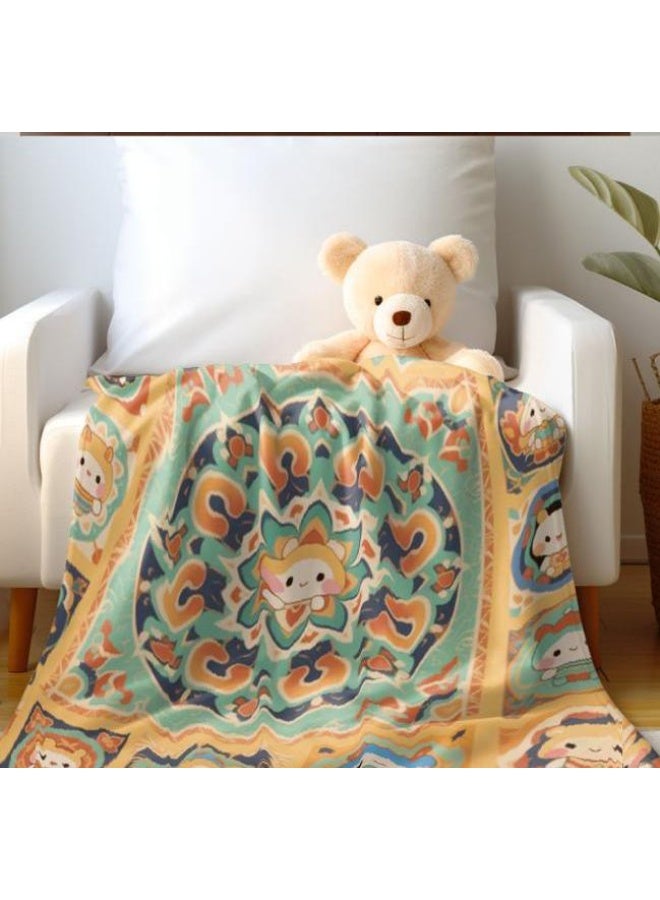 عام بطانية رقيقة من الفانيلا الكرتونية للأطفال والرضع (دافئة ومريحة، ومناسبة للنوم والألعاب) 70 سم * 100 سم - Image 3