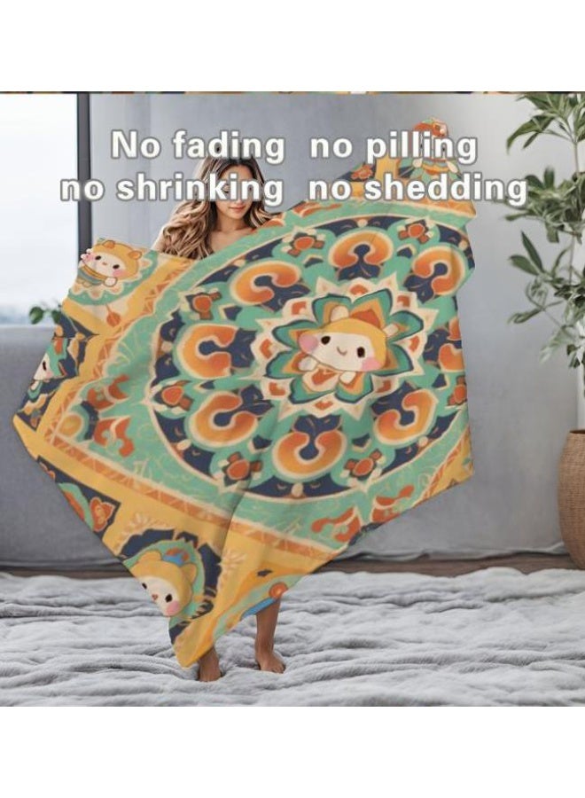 عام بطانية رقيقة من الفانيلا الكرتونية للأطفال والرضع (دافئة ومريحة، ومناسبة للنوم والألعاب) 70 سم * 100 سم - Image 1