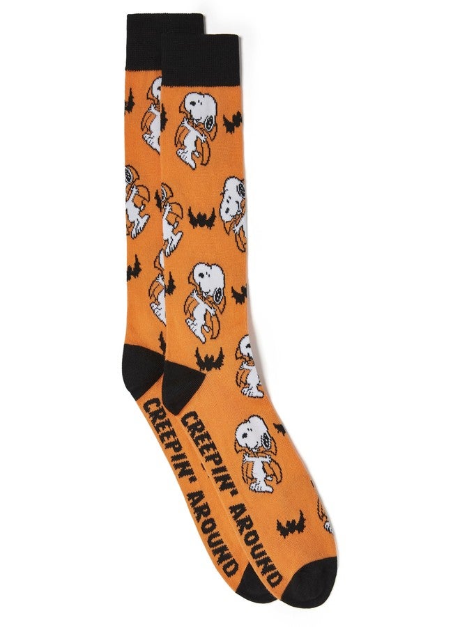 بينتس جوارب رجالية من مجموعة "بينوتس" بتصميم سنوبي للهالوين، جوارب فردية مميزة - Image 1