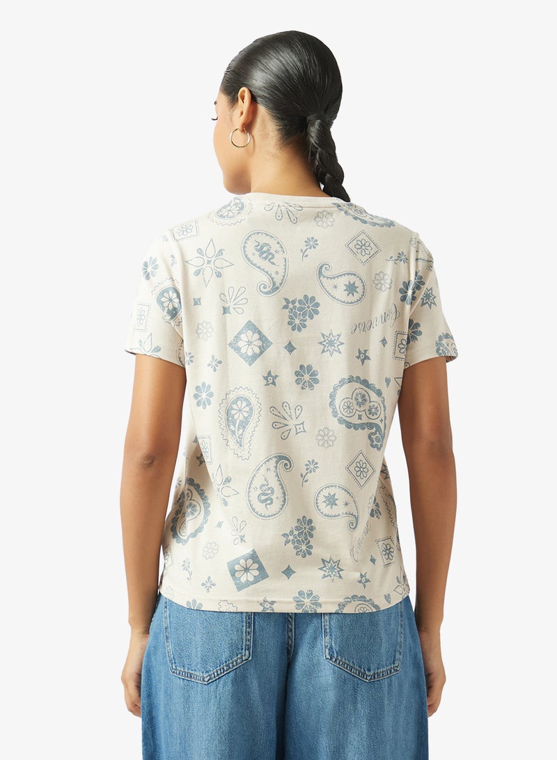 CONVERSE Paisley Frenzy T-Shirt - Image 2