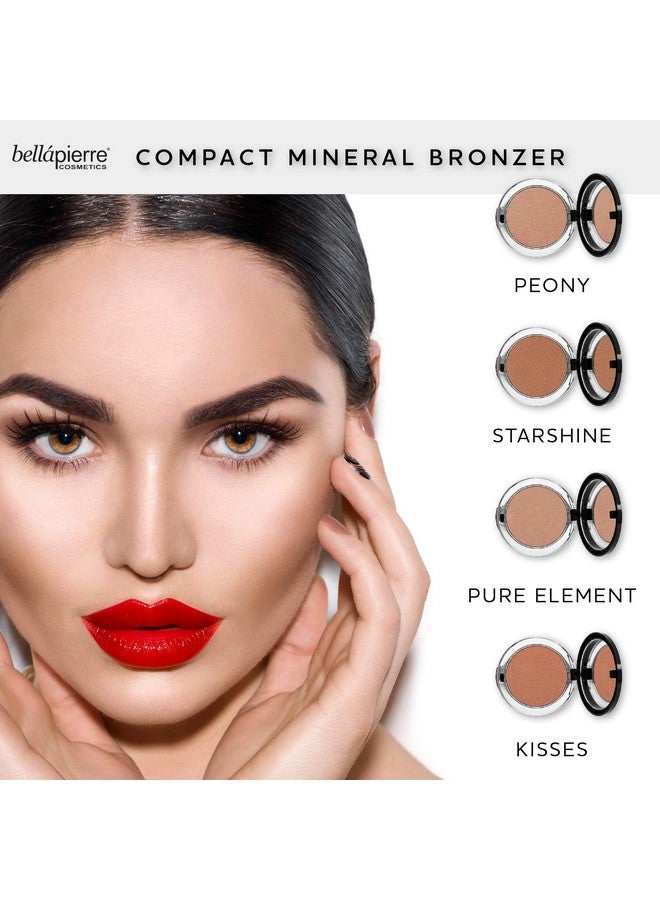 BellaPierre Compact Mineral Bronzer ; Beautifully Warms And Enhances Skin Tone ; Infused With Calming Jojoba ; Non Toxic And Paraben Free Formula ; Pure Element 0.35 Oz - Image 4