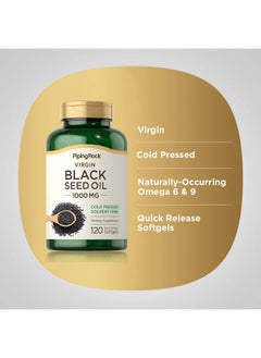 Piping Rock Black Seed Oil 1000Mg  120 Softgel Capsules  Cold Pressed Virgin  Solvent Free Nongmo Gluten Free Supplement  - Image 5