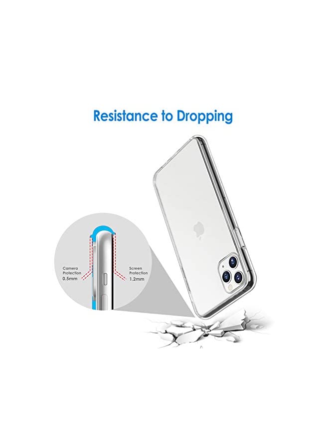 Jetech Case for iPhone 11 Pro 5.8-Inch, Non-Yellowing Shockproof Phone Bumper Cover, Anti-Scratch Clear Back (Clear) - Image 5