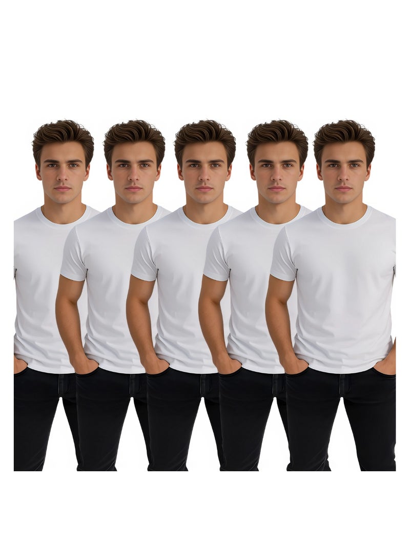 Nenoush Adult Men's Classic Round Neck Short Sleeve Combo T-Shirt-Comfortable And Soft Cotton Tshirt For Men-Ideal For Casual Outfits - Image 1