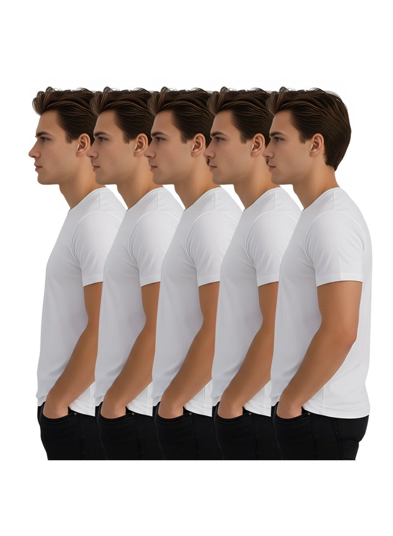 Nenoush Adult Men's Classic Round Neck Short Sleeve Combo T-Shirt-Comfortable And Soft Cotton Tshirt For Men-Ideal For Casual Outfits - Image 4