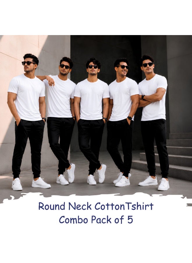 Nenoush Adult Men's Classic Round Neck Short Sleeve Combo T-Shirt-Comfortable And Soft Cotton Tshirt For Men-Ideal For Casual Outfits - Image 4