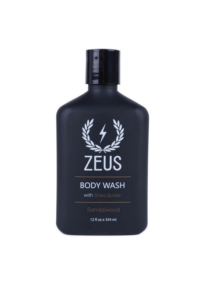 Zeus Body Wash With Shea Butter & Aloe Vera For Men All Natural With Essential Oils Invigorating Skin Reviving Body Cleansing Shower Wash Made In Usa (12 Oz) - Image 1