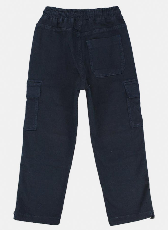 سولانج بنطال كارغو سادة - Image 2