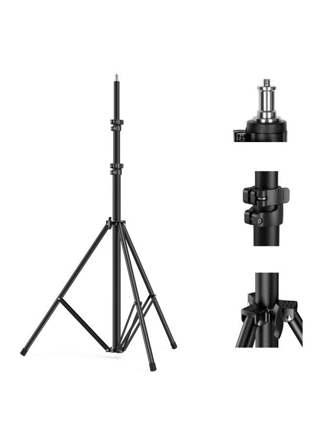 SMALLRIG Photography Light Stand 110"/9.2ft/280cm, Air-Cushioned Aluminum Photo Video Tripod Stand with 1/4" Screw for Softbox, Studio Light, Reflector and Ring Light, Max Load 8kg, RA-S280 - Image 1