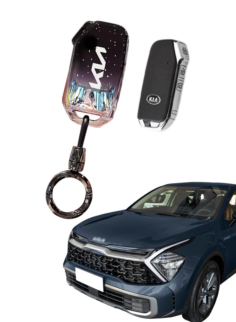 كيا سيارة جديدة مفتاح حماية مجموعة سيليكون المواد أنيق المظهر بسيطة وجميلة حماية جيدة من السيارة الأصلية الرئيسية - Image 1