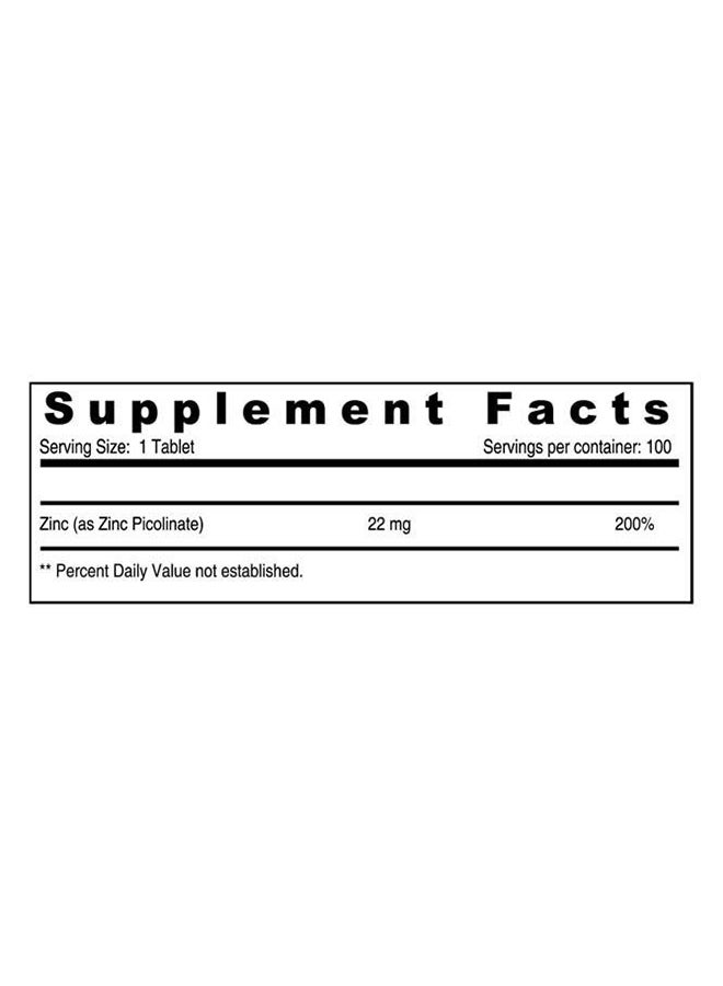 SUNSHINE NUTRITION بيكولينات الزنك 22 مجم 100 قرص - 08417 - Image 2