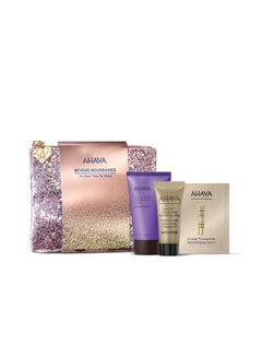 AHAVA AHAVA It’s Your Time To Shine Gift Set - Includes Osmoter Concentrate Smoothing Lotion 0.5 Fl.Oz, Mineral Hand Cream Spring Blossom 1.3 Fl.Oz & Sample Sachet Dead Sea Osmoter Concentrate Eye Cream  - Image 1