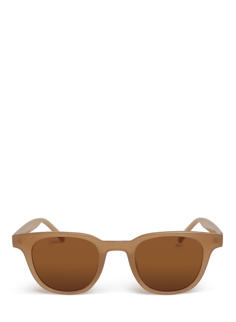 London Rag Square Cut Casual Sunglasses in Brown - Image 1