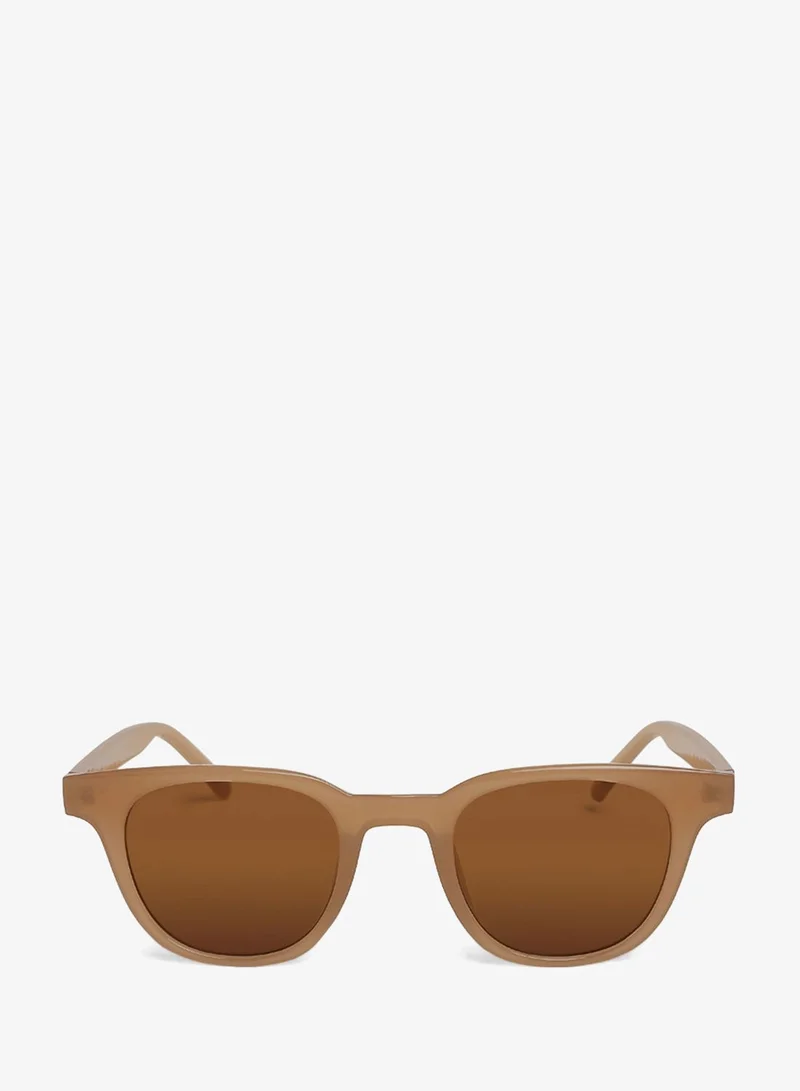 London Rag Square Cut Casual Sunglasses in Brown