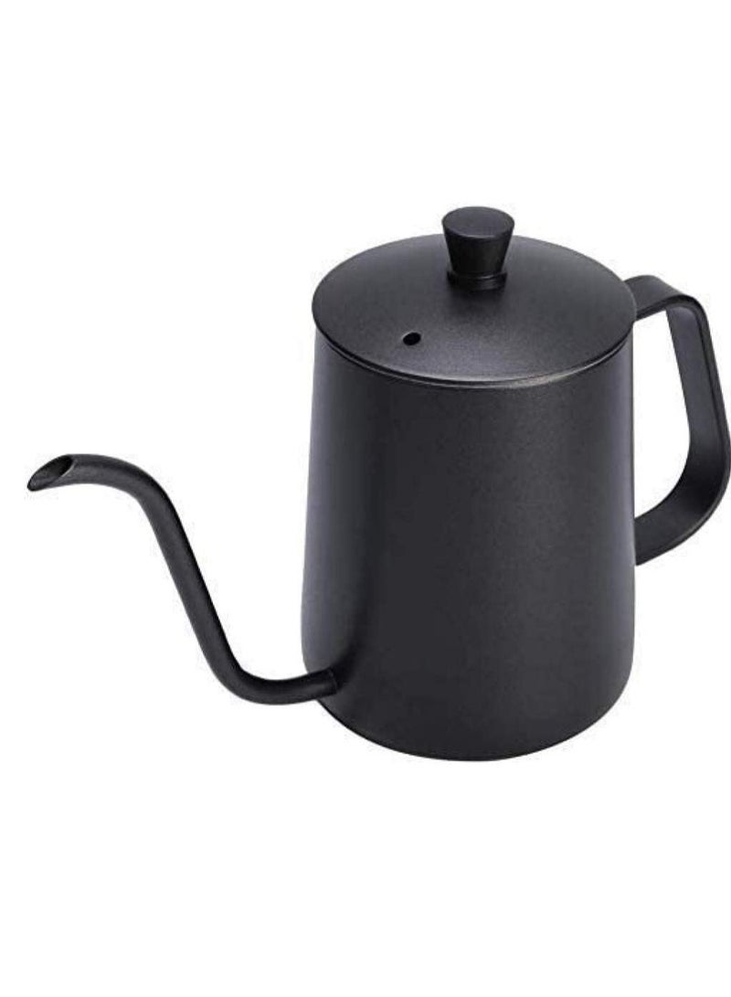350ml 600ml Drip Kettle Coffee Tea Pot Non-stick Coating Food Grade Stainless Steel Drip Kettle Swan Neck Thin Mouth - Image 3