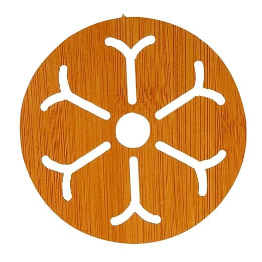 MAMADEV ENTERPRISE MAMADEV ENTERPRISE Insulation Mat Wood Insulation Mat Heat Resistant Trivet Mat (Pack of-9)  - Image 1
