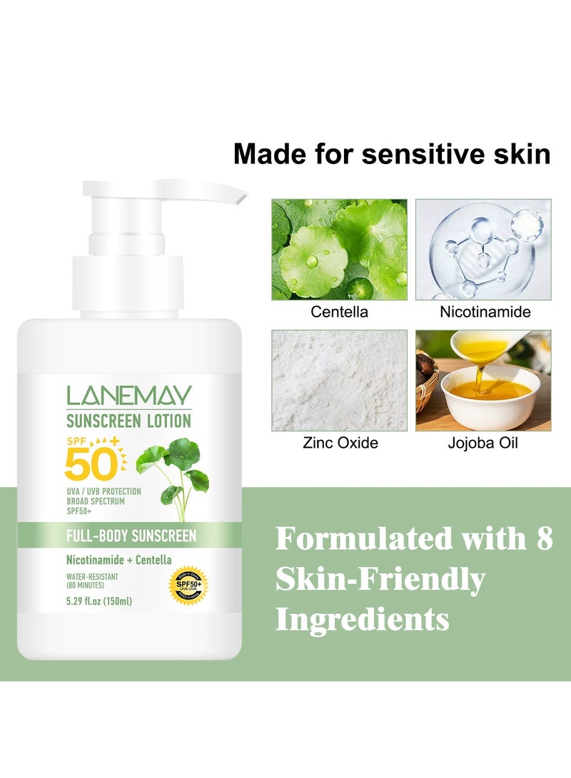 LANEMAY 150g Summer UV Protection Cream – Lightweight Non-Greasy Brightening Isolation Sunscreen, Daily Sun Care - Image 3
