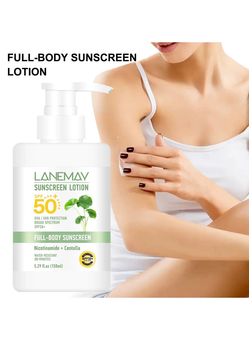 LANEMAY 150g Summer UV Protection Cream – Lightweight Non-Greasy Brightening Isolation Sunscreen, Daily Sun Care - Image 4