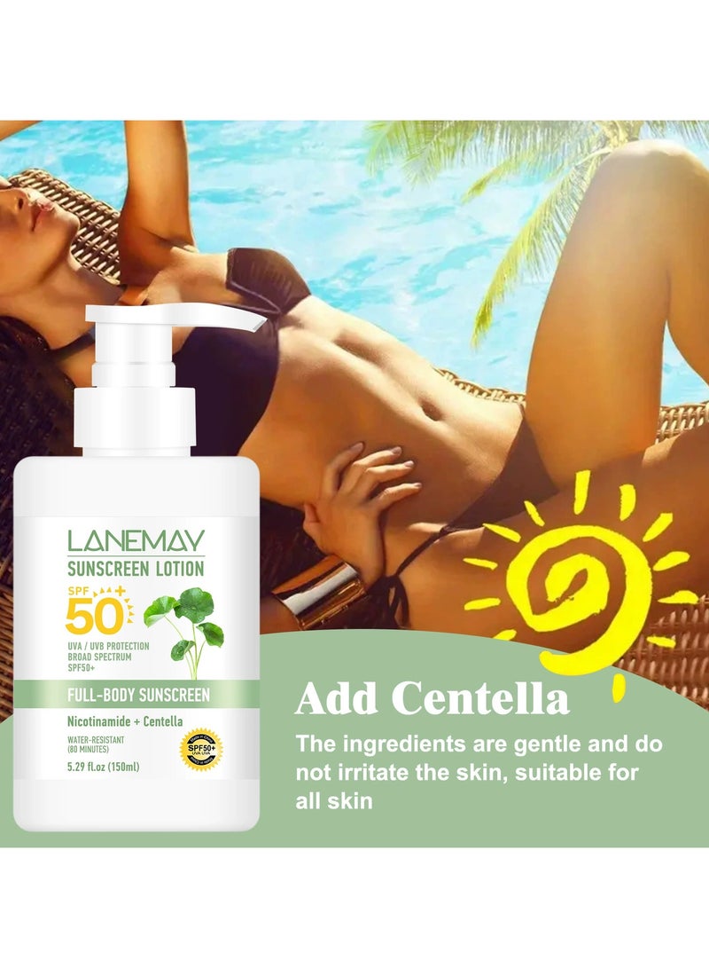 LANEMAY 150g Summer UV Protection Cream – Lightweight Non-Greasy Brightening Isolation Sunscreen, Daily Sun Care - Image 1