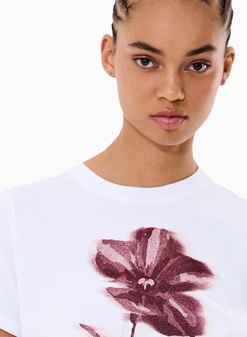 French Connection Blurred Floral Printed T-Shirt - Image 3