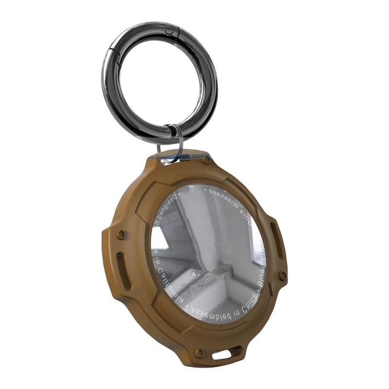 Brown Full Coverage Shockproof Protective Case With Keychain Holder For Trackers - Image 4