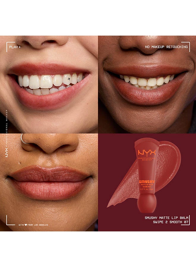 NYX PROFESSIONAL MAKEUP بلسم شفاه مات سمشي، لون ناعم منتشر، لمسة نهائية مات - Image 3