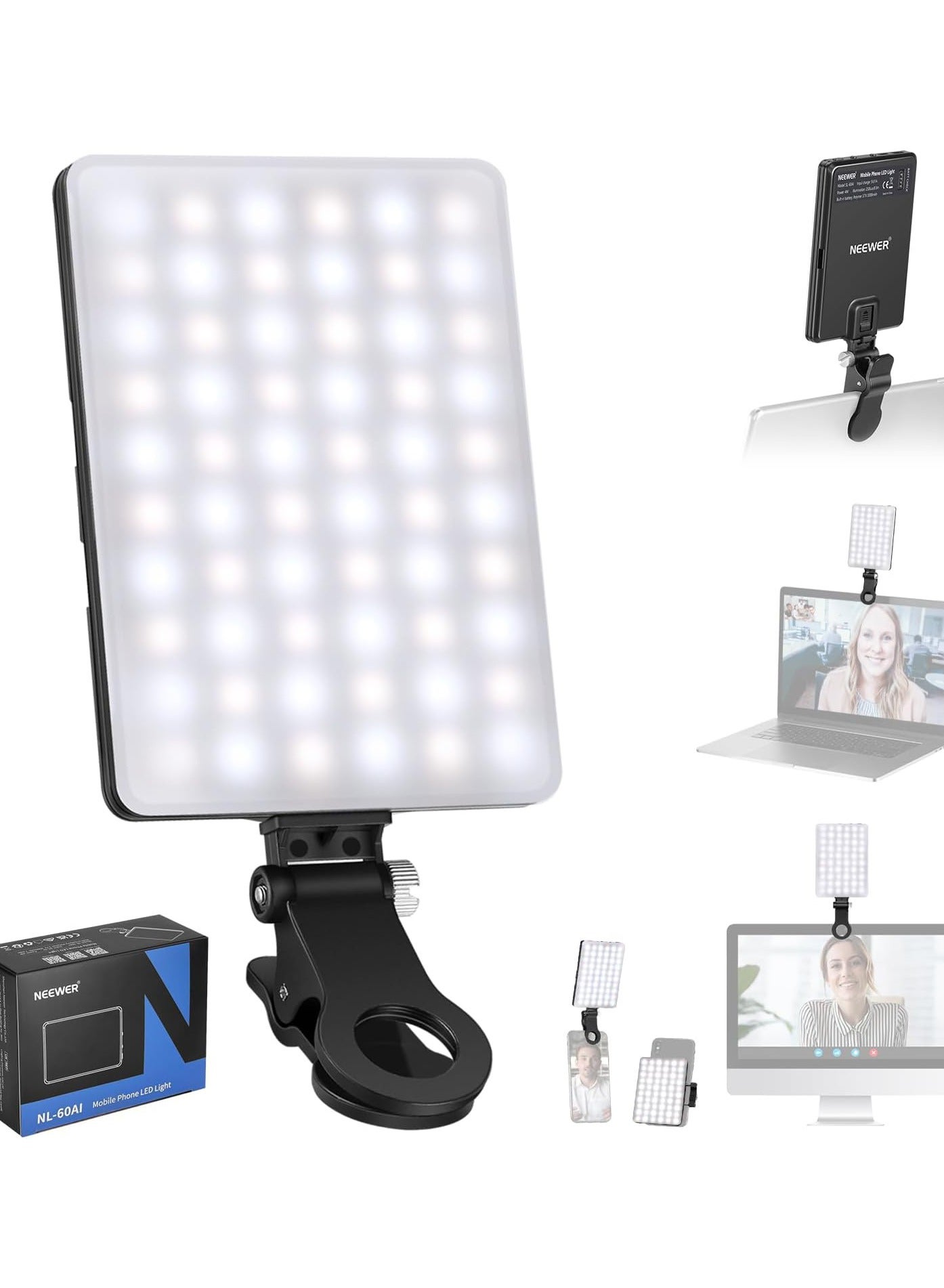 MHD MHD Selfie Light With Front Back Phone Clip 2000mAh 100 g ZC8B3CD5E093AFFCC0232Z