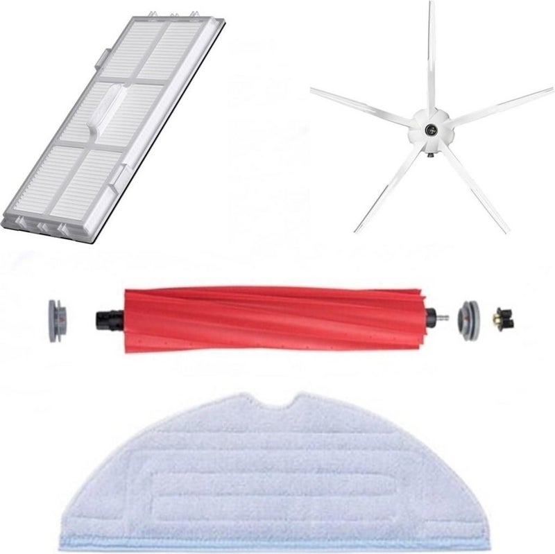 Roborge Roborock S7 Max V Ultra Robot Vacuum Cleaner Compatible 4-Piece Spare Parts Set 