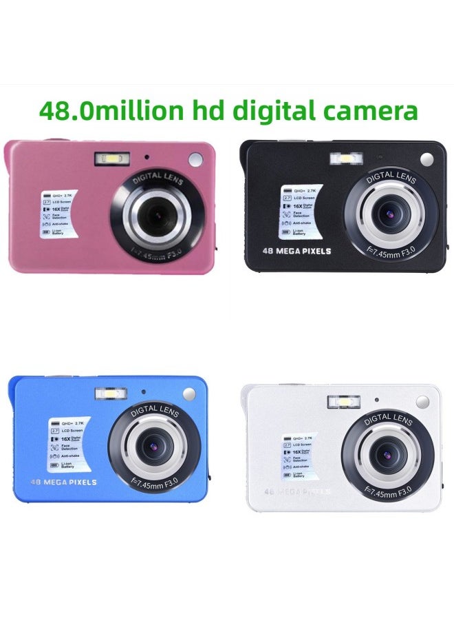 Generic E-Commerce Hot Sale Chinese Version 48 Million Pixel Ordinary Digital Camera DC560 Home Card Machine-Body Color:DC560 Standard Pink  - Image 2