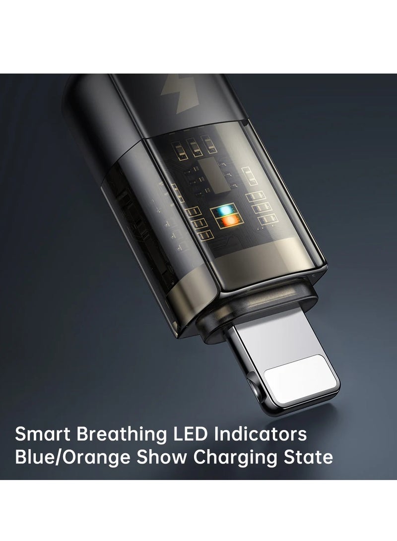 Mcdodo CA3140 Auto Power Off Lightning Cable iOS Devices Transparent Data Cable 1.2m - Image 3