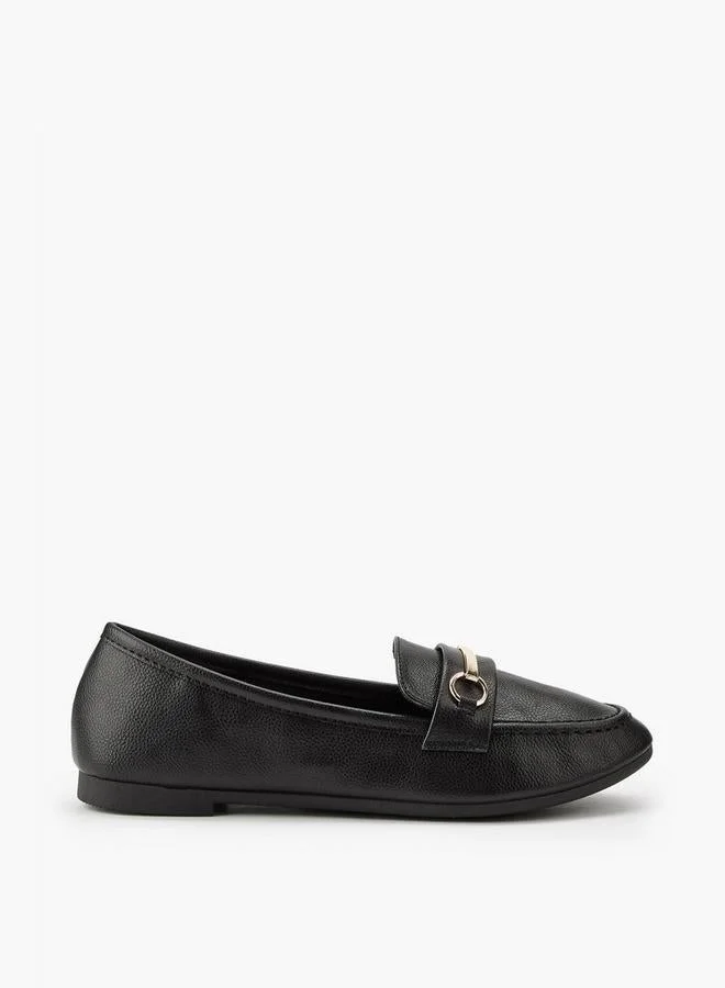 Flora Bella Metallic Accent Slip-On Loafers