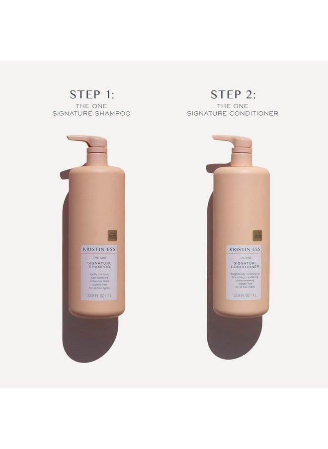 Hair One Signature Shampoo + Conditioner Bundle - Avocado Oil, Castor Oil - Lightly Clarifying, Sulfate Free, Hydrating, Moisturizes, Smooths, Softens, Color Safe - 2 Piece Set - pzsku/ZC8B41BFB9AFD0A4889B3Z/45/_/1730798980/bd50bbbe-3d84-43aa-b1cb-85f2c40db1ff