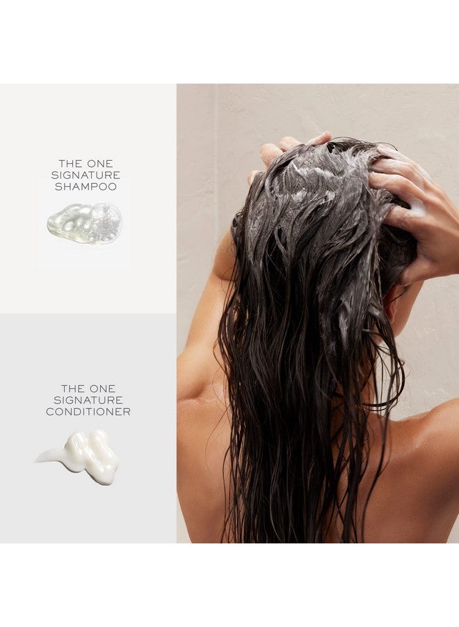 كريستين إس مجموعة شامبو وبلسم Hair One Signature - زيت الأفوكادو وزيت الخروع - منقي خفيف، خالٍ من الكبريتات، مرطب، يرطب، ينعم، ينعم، آمن على اللون - مجموعة مكونة من قطعتين - Image 5