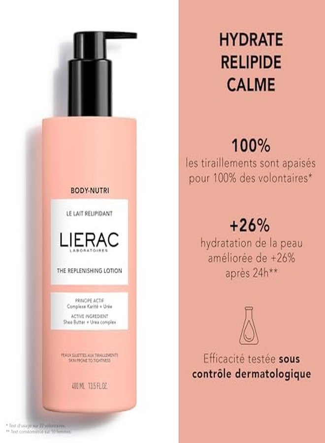 Lierac The Replenishing Moisturizing Body Lotion for Women, Enriched with Niacinamide, Urea & Shea Butter, Hydrates & Comfort to Dry Skin - 400ml - Image 4