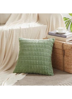 2 Pcs Striped Throw Pillow Covers for Living Room, 18X18 Inch/45x45cm Decorative Pillow Covers Elegant and Luxurious Design Rich Fabric for Ultimate Comfort, Green (Excluding Pillow Core) - pzsku/ZC8B423B7A27C9A746A7AZ/45/_/1730876142/29615518-fd38-4171-af95-e963859c4923