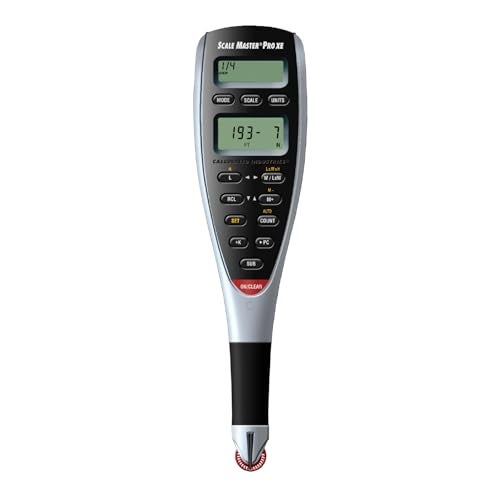 Calculated Industries 6135 Scale Master Pro XE Advanced Digital Plan Measure for Estimating Plan Takeoffs on Printed Blueprints | 91 US Imperial and Metric | 10 Custom Scales for Out of Scale Plans , White - Image 5