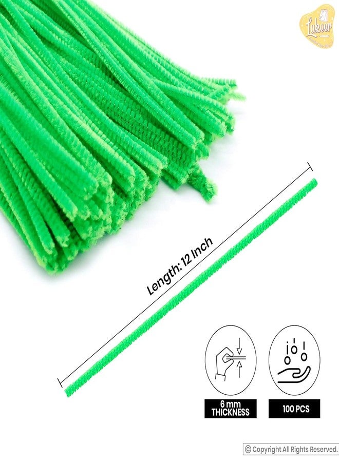 KUMUDAM Pipe Cleaners for DIY Crafts, Bouquet Making, Flower Arrangements, Festival Decorations, 100 Pieces (Green) - Image 2