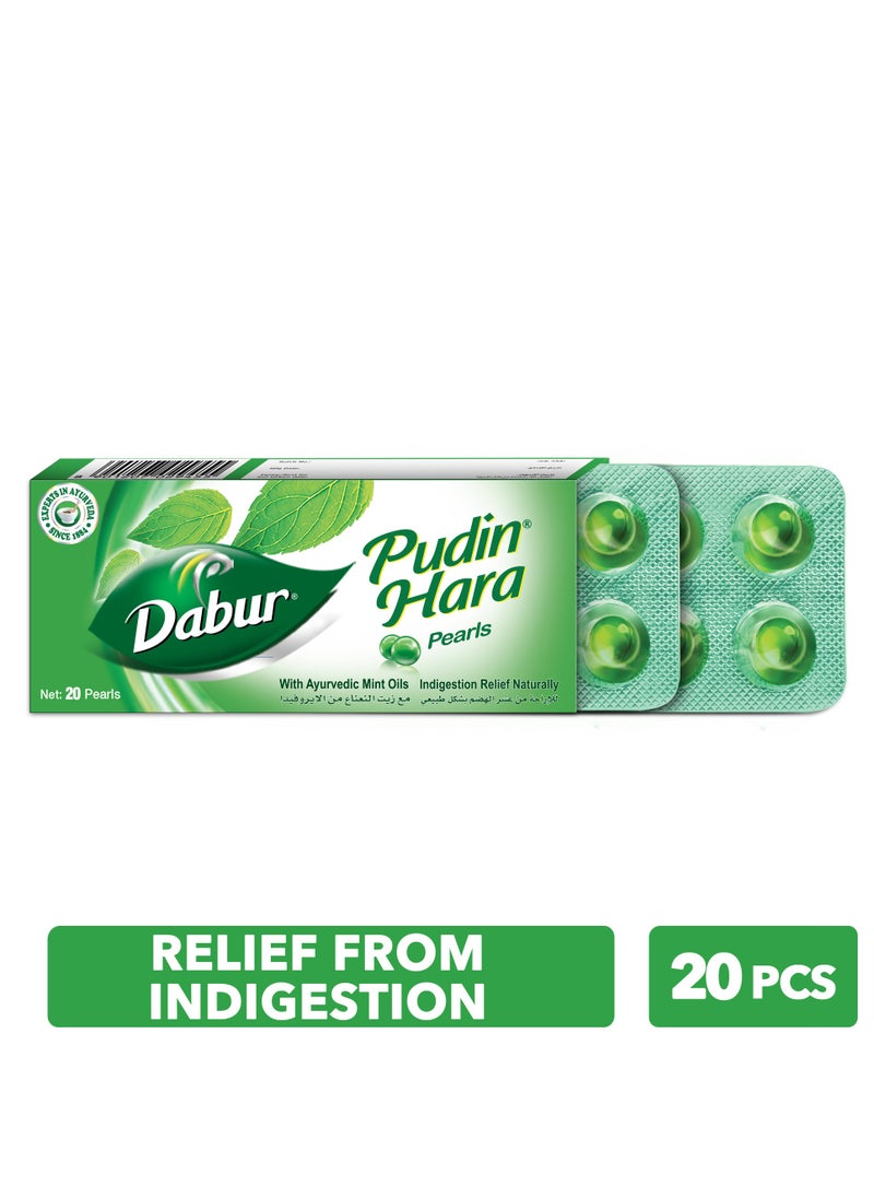 Dabur Pudin Hara Pearls (2 Strips of 10 Each)  - Image 1